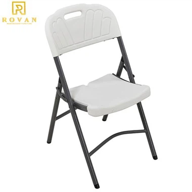 HDPE Белый банкетный пластиковый складной стул